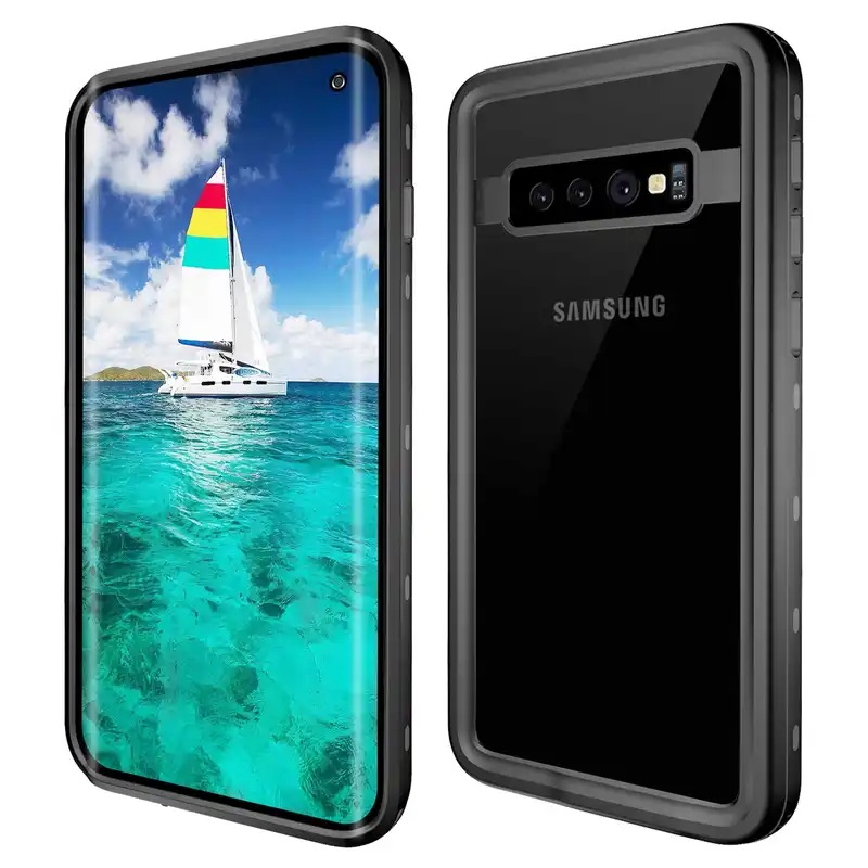 Shellbox-完全密閉型防水電話ケース,pcおよびtpu,内蔵スクリーンプロテクター,水泳,Samsung s10,s10plus,samsung S10-5G,ip68,新品