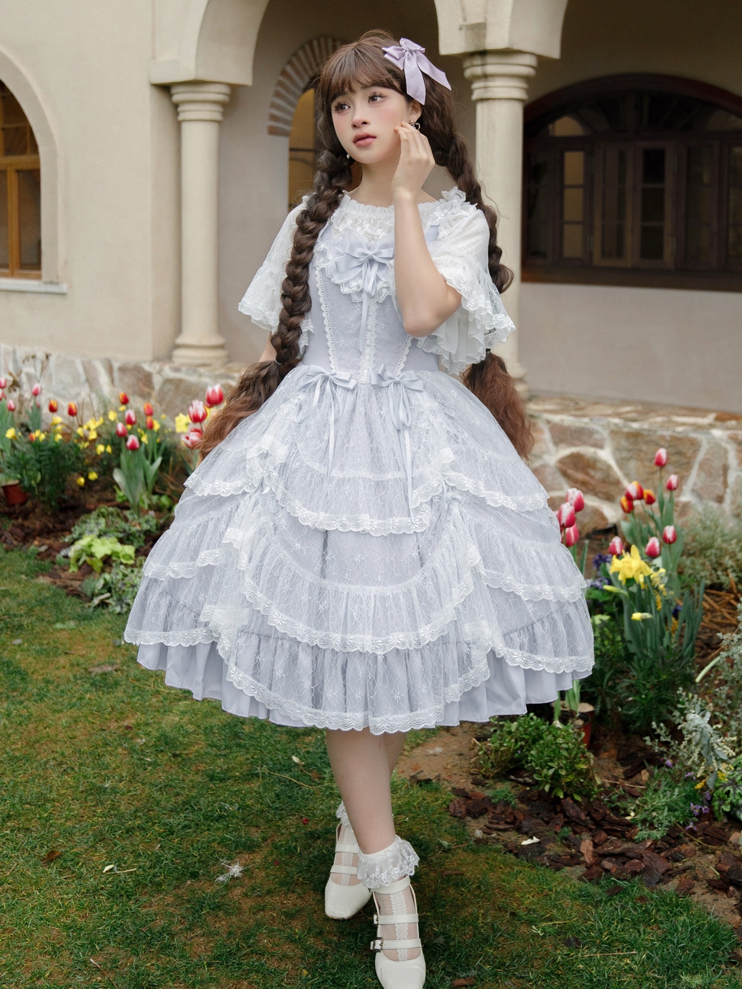 lolita地雷パーカーロリータ ワンピース ゴスロリドレスアイリスラブロリータドレスエレガントプリンセススカートパフスカート