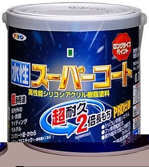 （まとめ買い）ペンキ 水性スーパーコート 水性多用途 白 0.7L [x3缶セット]