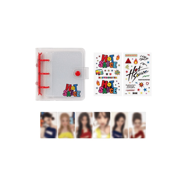 [HOTSAUCE] BABYMONSTER PVC PHOTOCARD BINDER + STICKER SET