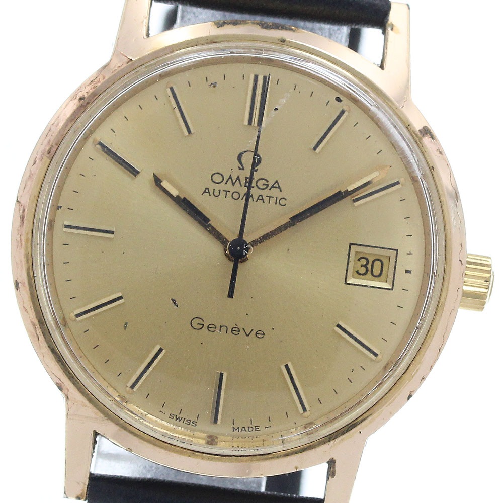 オメガ OMEGA 166.0163 ジュネーブ デイト Cal.1012 自動巻き メンズ _945098【中古】
