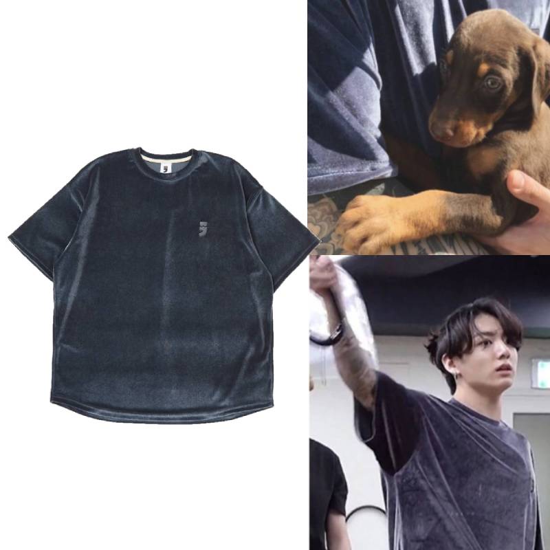 [A NOTHING] VELVET 1/2 TEE BTS ジョングク 着用