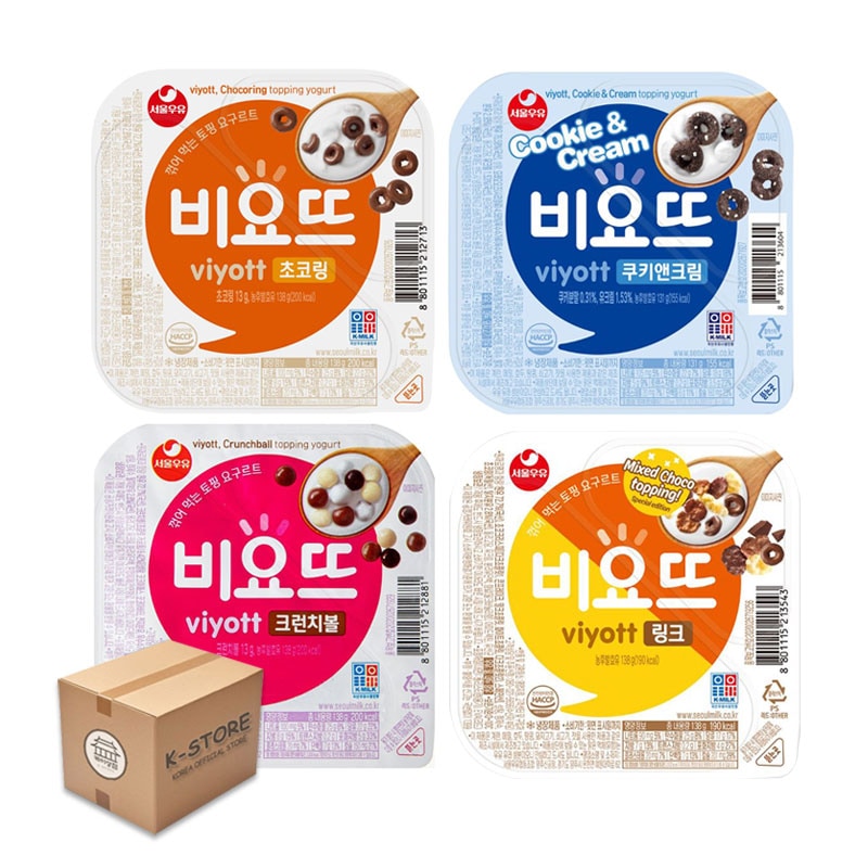 [業者向け] クール便 / ビヨットヨーグルトシリアル 4種 60個(12個 x 5)