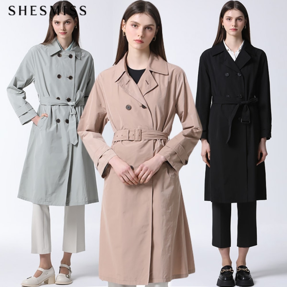 (SHS MISS) ダブルボタンコットントレンチコート 5,316円