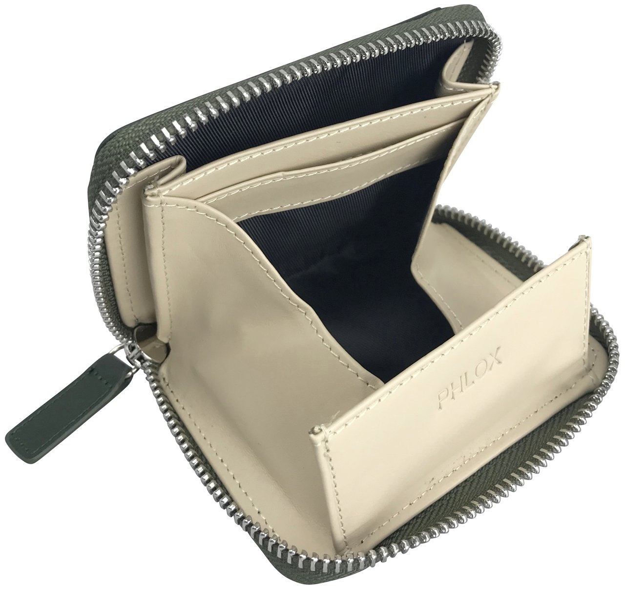 [フロックス] 財布 小銭入れ ファスナー式 ボックス型 本革 メンズ