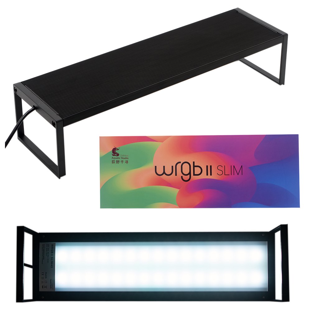 Chihiros LED WRGB2 SLIM45 ブラック RGBライト 調光機能付き 1800lm 熱帯魚 アクアリウム 水槽照明 CRC10―15―10―30―40