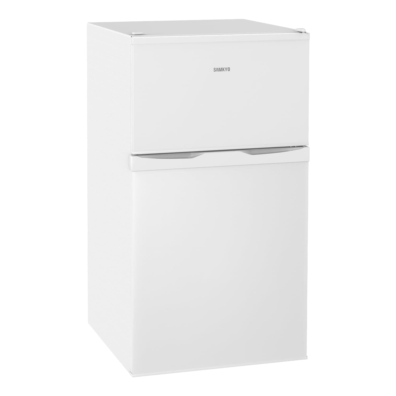 冷蔵庫 95L 小型 一人暮らし 2ドア 家庭用 耐熱天板 コンパクト 左右開き対応 静音 SAMKYO GU90 ホワイト