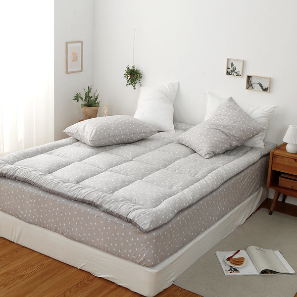 六日寝装こんにちはデイジーベッドトッパー敷布団マットクイーン(Q)