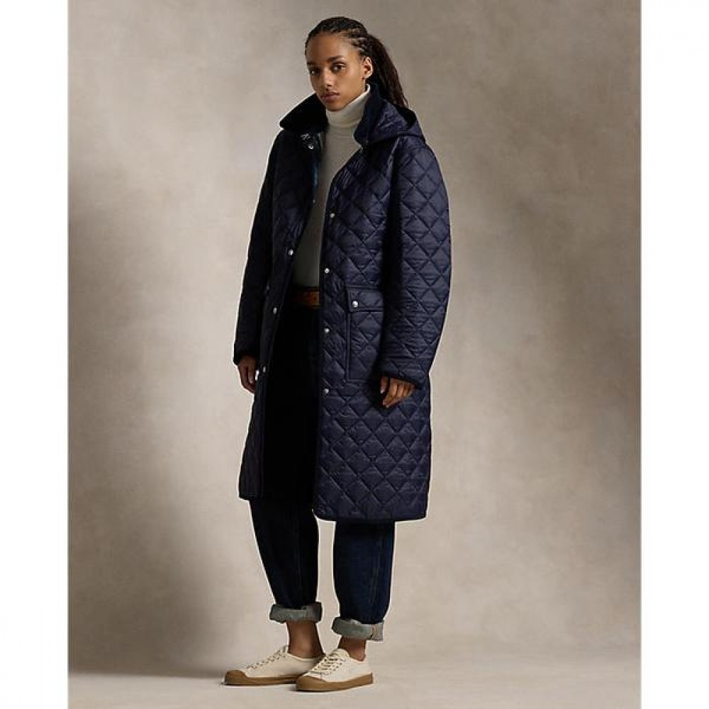 ポロ ラルフ ローレン レディース リバーシブル キルト ハーフ コート WMPOOTWN2820293410