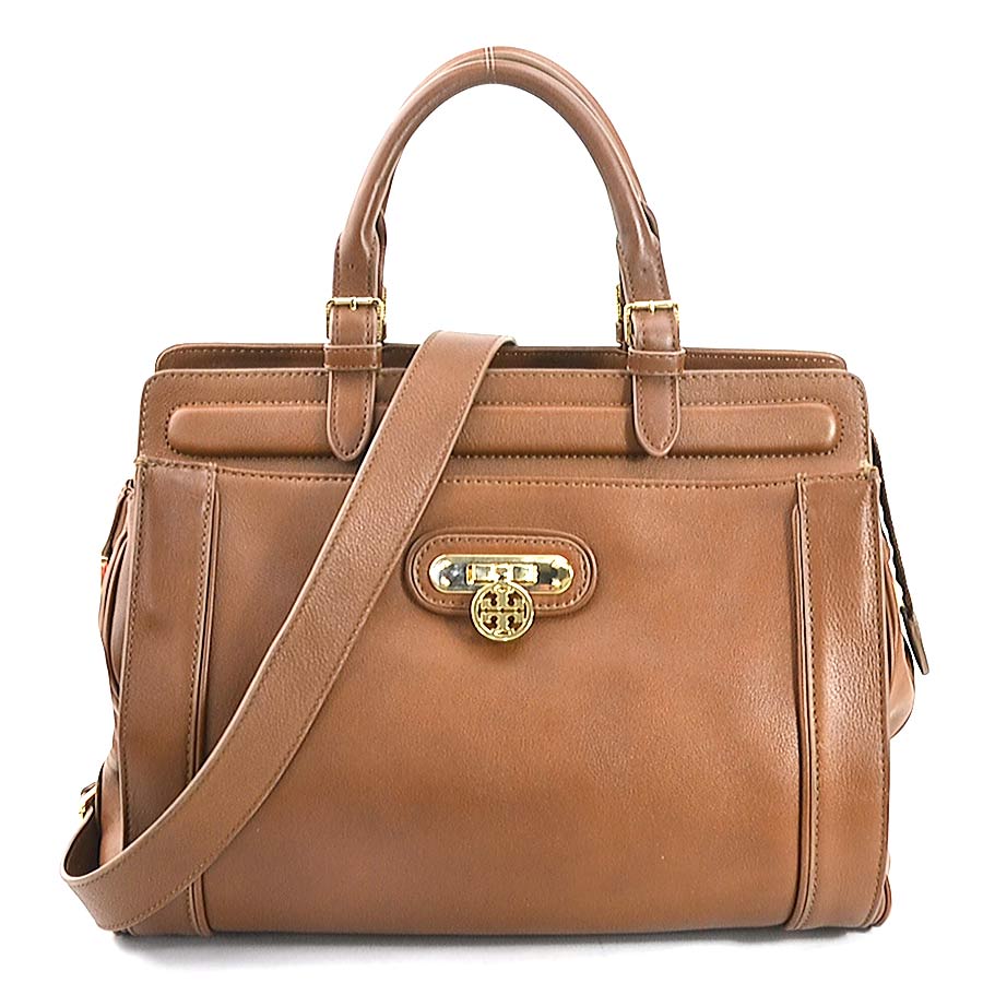 トリーバーチ Tory Burch ハンドバッグ ショルダーバッグ レザー ブラウン レディース 55836g