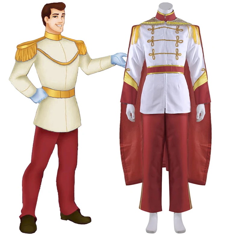 大人気シンデレラ Cinderella プリンス チャーミング 王子 コスプレ 衣装＋マント ステージ服 コスチューム クリスマス ハロウィン コスプレ 衣装