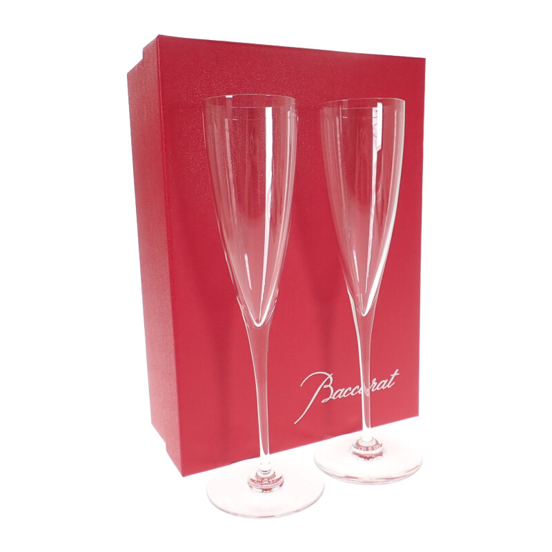 【SAランク】 ドン ペリニョン シャンパンフルート 2客セット ペアグラス シャンパングラス 食器 クリスタル