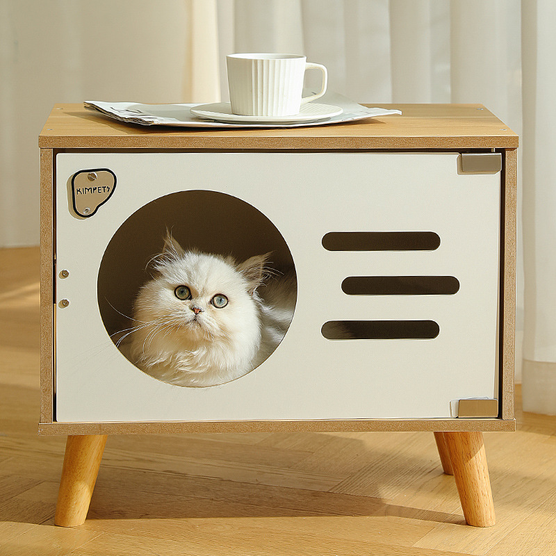 新しい四季ユニバーサルペット共有コンパニオン猫睡眠キャビネットベッドサイドテーブル半密閉型猫の巣