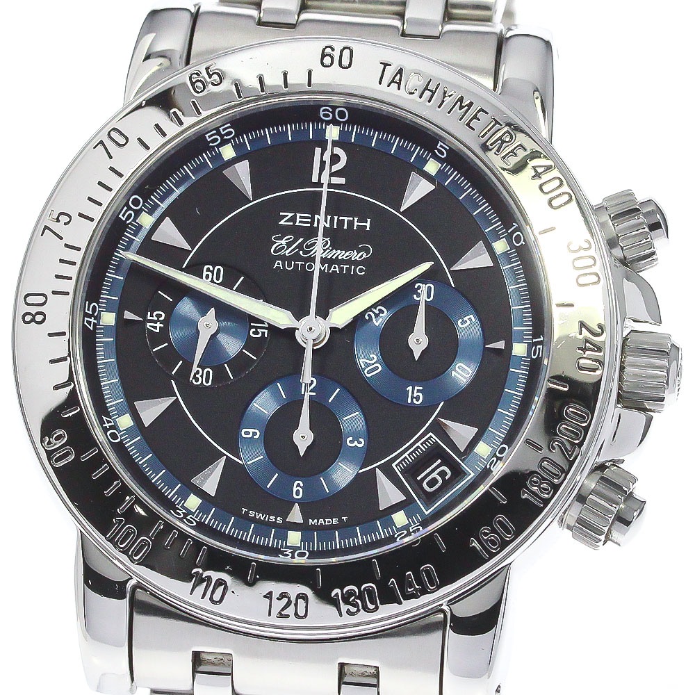 訳あり ゼニス ZENITH 01/02.0461.400 エルプリメロ レインボー クロノグラフ 自動巻き メンズ 保証書付き_768057【中古】