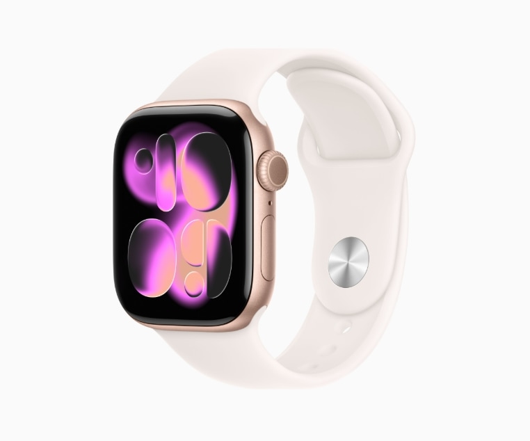「新品」Apple Watch Series 11 GPSモデル 42mm MEU04J/A [ローズゴールド・ライトブラッシュスポーツバンド S/M] スマートウォッチ