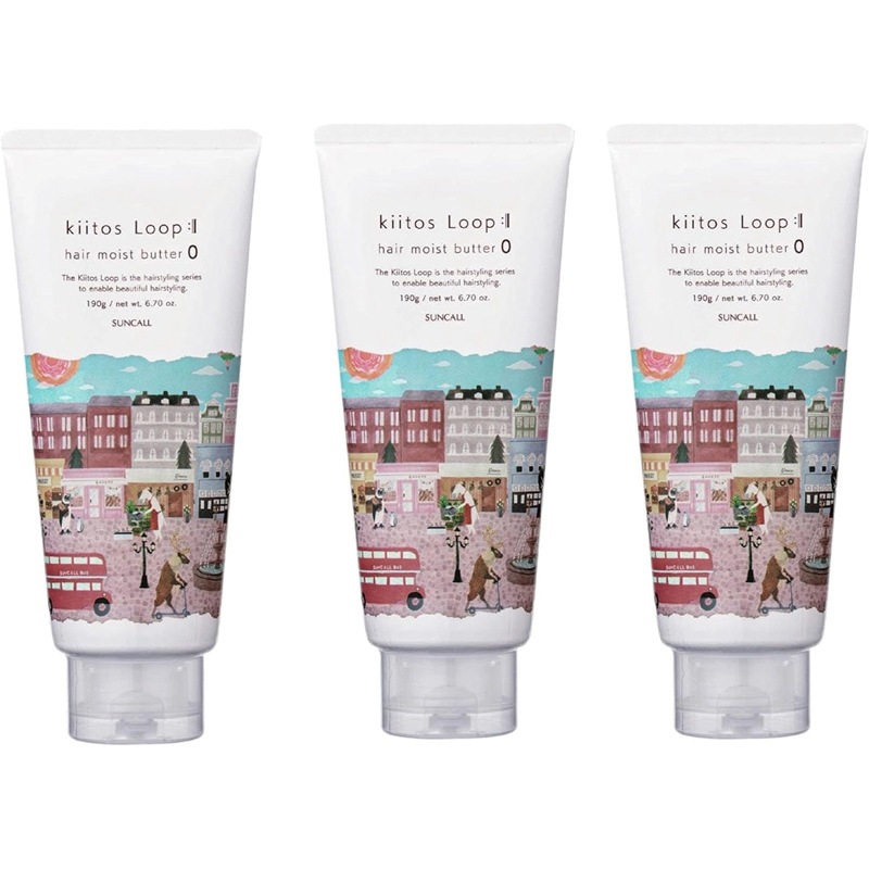 キートス ループ ヘアモイストバター 0 190g ×3個 セット ヘアバター スタイリング