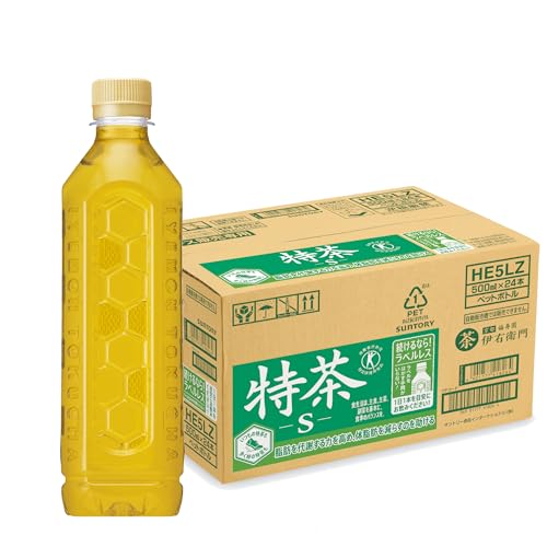 [トクホ] サントリー 特定保健用食品 伊右衛門特茶 ラベルレス 500ml×24本 まとめ売り実施中