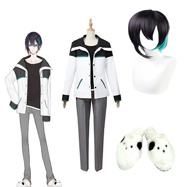 新作入荷 大人気商品 バーチャルYouTuber にじさんじ 黛灰 まゆずみかい 通常着 衣装 ウィッグ 靴 追加可 コスプレ衣装 衣装 コスプレ ハロウィン