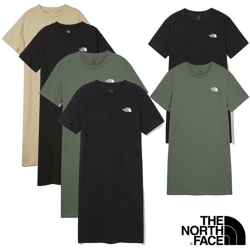 NT7ZP40 NT7ZQ42 NT7ZQ41 W’S ESSENTIAL S/S MINI / MIDI DRESS 韓国 ワンピース レディース 半袖 ロング ラウンド Tシャツ 夏 レディース