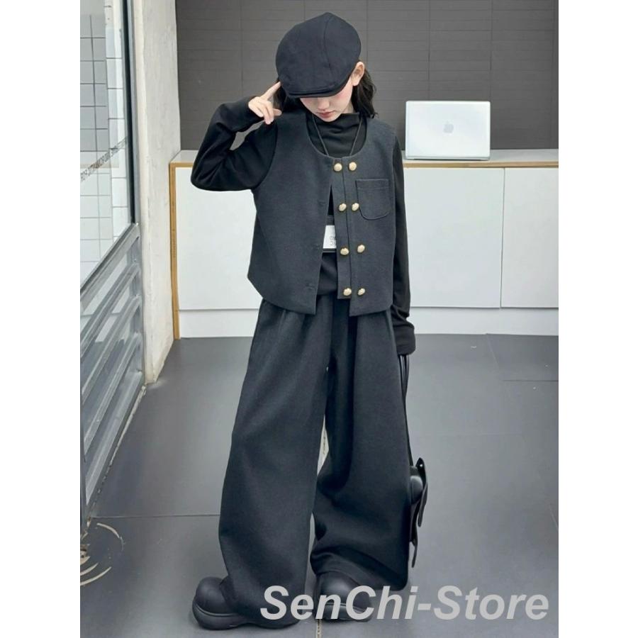 【期間限定】即納あり 卒業式 パンツ 3点セット ピアノ発表会 チェック柄 女子 韓国 女子 七五三 卒服 子供 ジュニア パンツ 入学式 学園祭 結婚式 子供