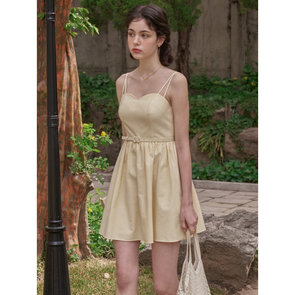 フロールームミニハートビスチェドレス (4color)