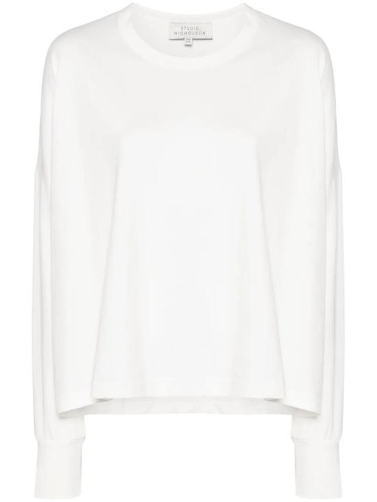 STUDIO NICHOLSON Women Sweater LOOP SNW 1618 097 OPTIC WHITE