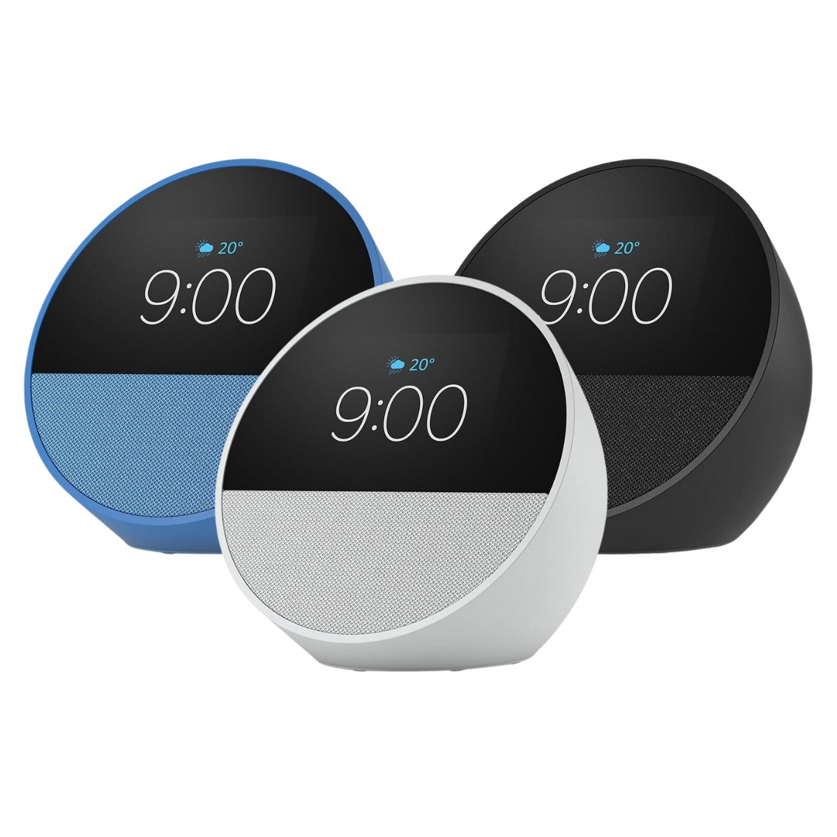 メガ割 エコースポット スピーカー アレクサ 全3色 Bluetooth スマートスピーカー ワイヤレススピーカー echo グレーシャホワイト ブラック オーシャンブルー