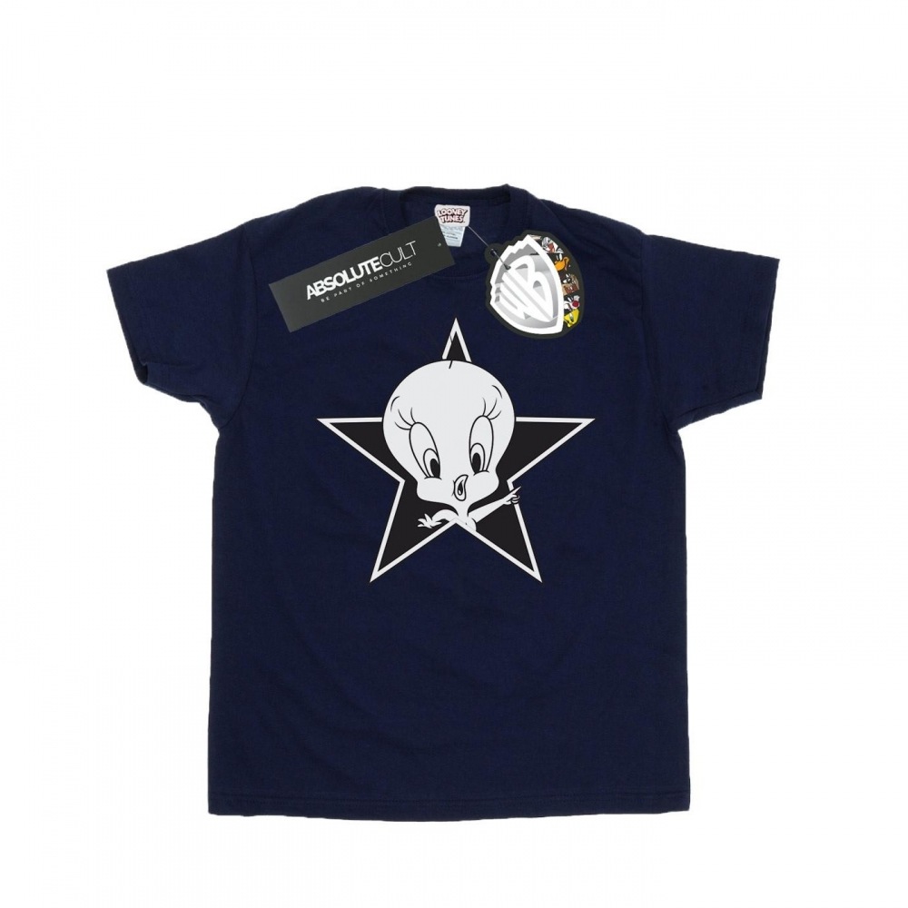 (英国より直送) ルーニーテューンズメンズトゥイーティーパイモノスター Tシャツ