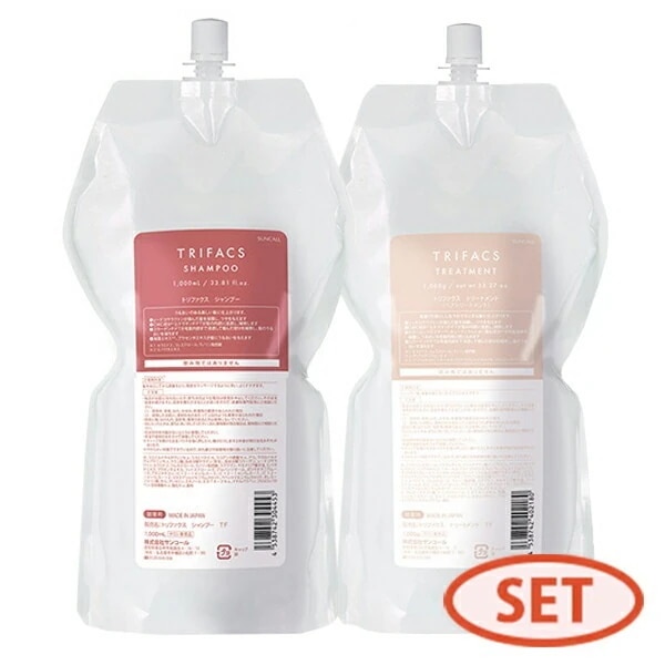 【詰替セット】トリファクス シャンプー トリートメント 1000ml+1000g 詰め替え