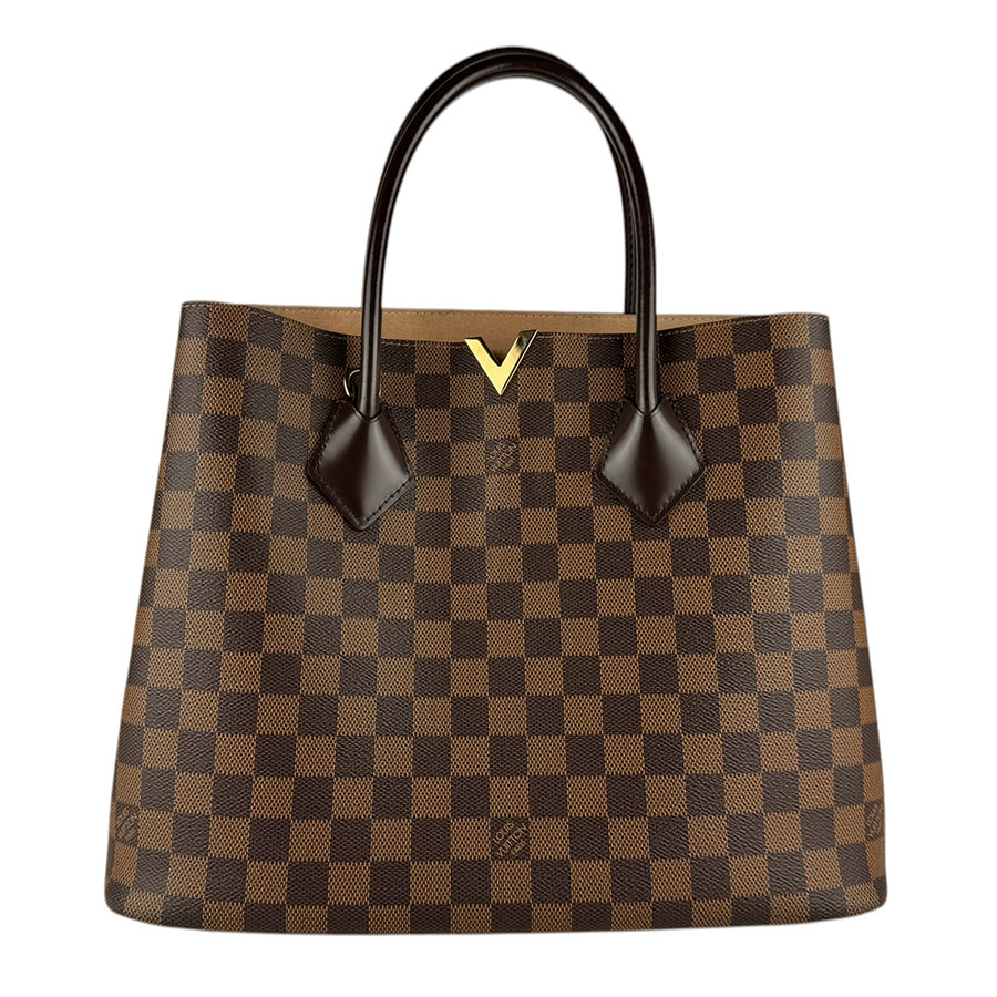 ルイ ヴィトン LOUIS VUITTON ハンドバッグ ダミエ ケンジントン ダミエキャンバス ブラウン ゴールド レディース N41435 z9189