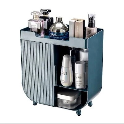 メガ割 収納ケース化粧品分格収納ケース天板厚めLサイズ口紅マスクケーススキンケア用品収納格プラスチック整理ケース福袋