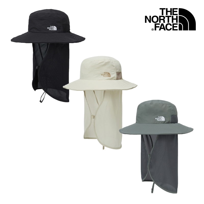 ECO LIGHT SHIELD HAT/EX NE3HQ12 バケットハット サファリハット ツバ あご紐 サンシェード 帽子 キャップ 日よけ 紫外線カット UV 登山 アウトドア トレッキング