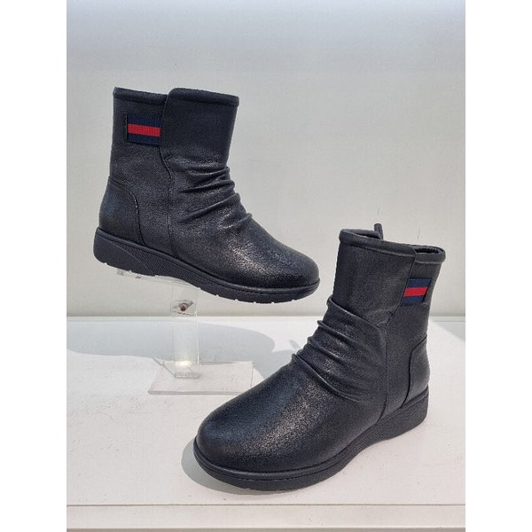 [] 女性 楽な軽量デイリーファーアンクルブーツヒール3センチ PFDWBS618 (P003411955)