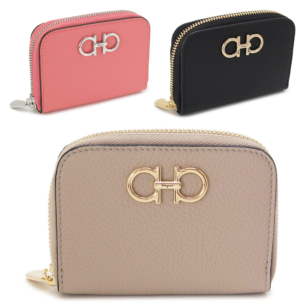 コインケース レディース 220406 小銭入れ カードケース 財布 ラウンドファスナー ダブル・ガンチーニ