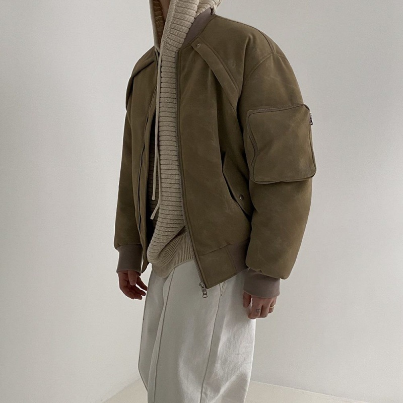 レトロなスエードジャケットの綿の服の男性の韓国語バージョンの緩い綿のコートの冬厚化粧の綿のジャケットの仕事のコート 7,920円
