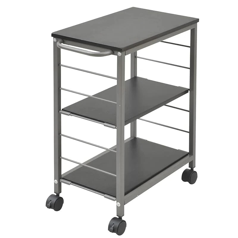 【即納】山善(YAMAZEN) キッチンワゴン ダークブラウン MMG-7030C(BK/BR)