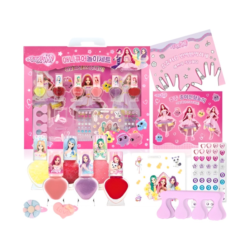 シークレットジュジュ 星の女神 ミニネイル マニキュア遊び+ネイル 色塗り遊び+紙人形遊びセットマニキュア6種 + ...1セット