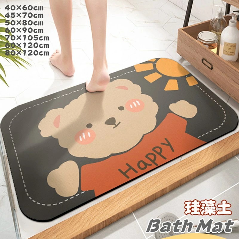 バスマット 珪藻土 速乾 吸水マット 80×120cm 抗菌 防臭 浴室マット ソフト 北欧風 珪藻土マット 柔らか 洗える 玄関マット おしゃれ 割れない 滑り止め 収納 ペット 足ふきマット 水切 6,512円