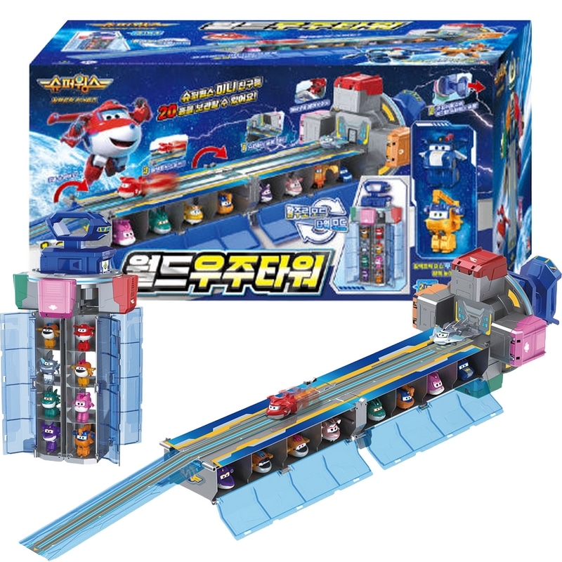 スーパーウィングスワールド宇宙タワーエレクトリックミニマティルーシーロボット玩具