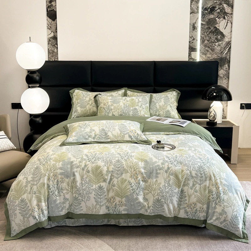 厚手丨純綿シーツと掛け布団カバーの4点セットアメリカンあったか寝具