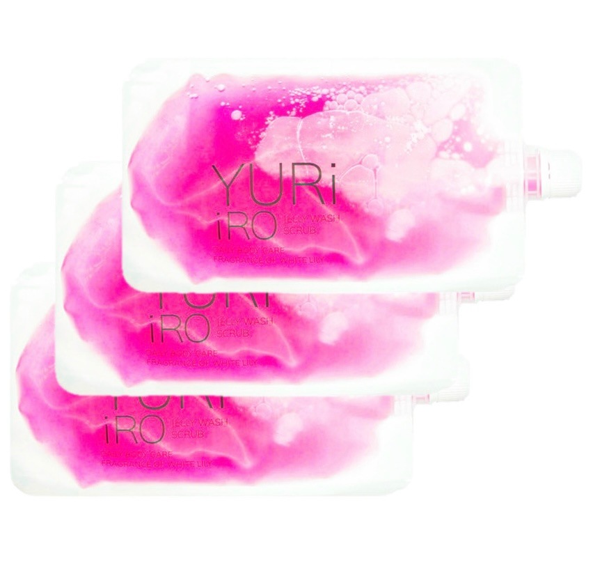 【ボディスクラブ×３袋】ユリイロ YURiiRO スクラブ ボディウォッシュ ホワイトリリー 250ml ボディケア　ゆりいろ