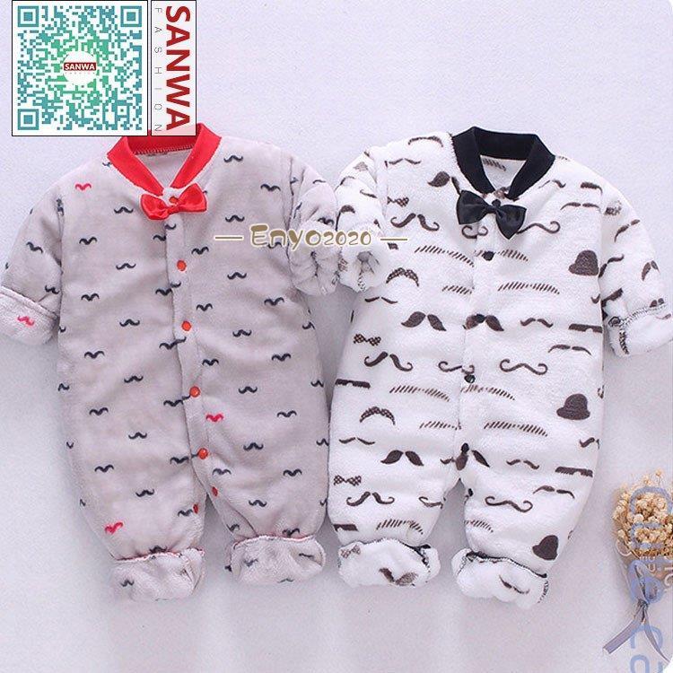 【即納】長袖 ロンパース 防寒着 つなぎ 秋冬　新生児 幼児 カバーオール 女の子 男の子 ジャンプスーツ　ベビー服 赤ちゃん 百日祝い 出産祝い 4,735円