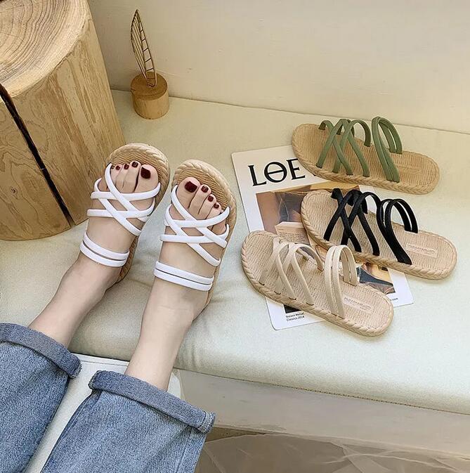 【1つ買うと10個もらえる】サンダル ぺたんこ フラットサンダル レディース 履きやすい ビーチサンダル ローヒール 美脚靴シューズ カップルスリッパ 滑り止め レディースサンダル ビーチスリッパ36