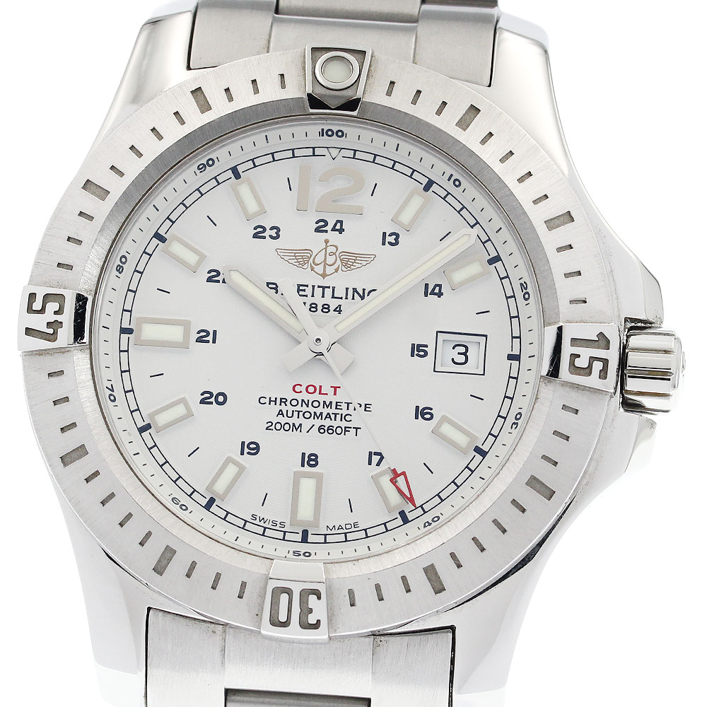 ブライトリング BREITLING A17388 コルト デイト 自動巻き メンズ 良品 箱・保証書付き_932915【中古】