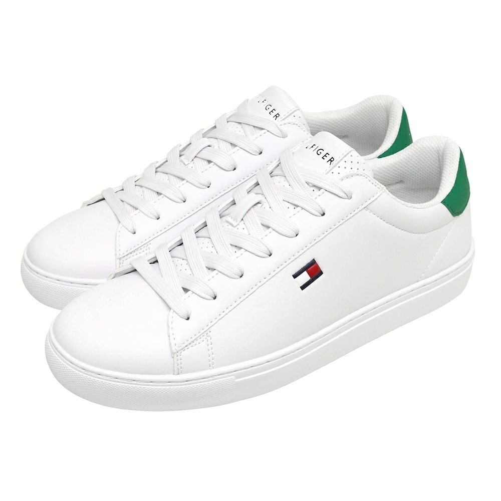 トミーヒルフィガー スニーカー メンズ シューズ 靴 ホワイト グリーン TOMMY HILFIGER Men s Sneakers H-BRECON3 143 WHI04