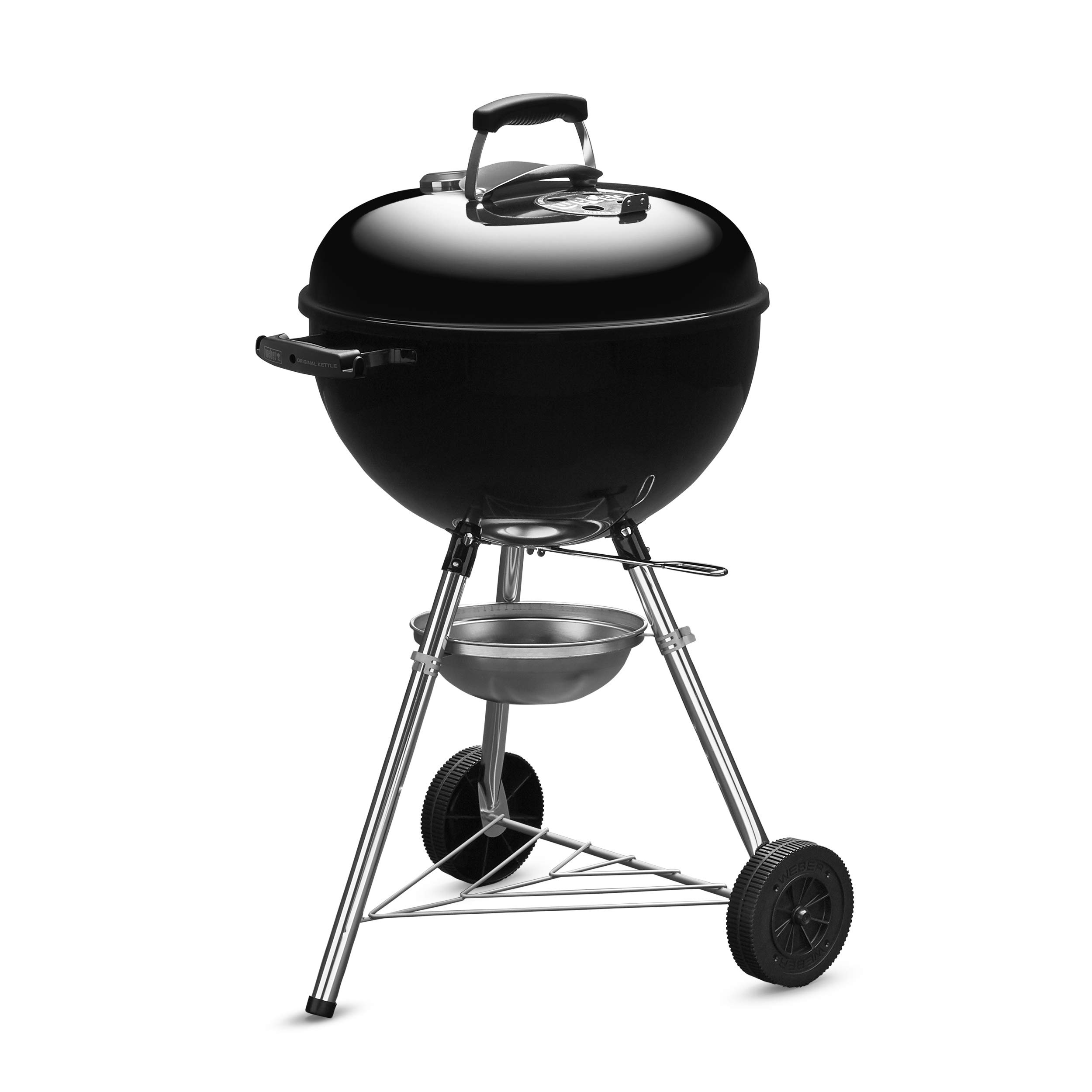Weber(ウェーバー) バーベキュー コンロ 直径47cm オリジナルケトル 炭 キャンプ 6-8人用 【日本正規品10年保証】1241308 / 温度計付き 1241308 黒 47cm