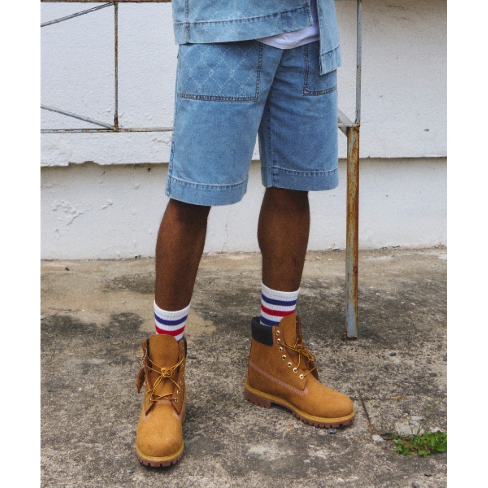 SATUR】 GABON DENIM BERMUDA PANTS : NEWTRO BLACK