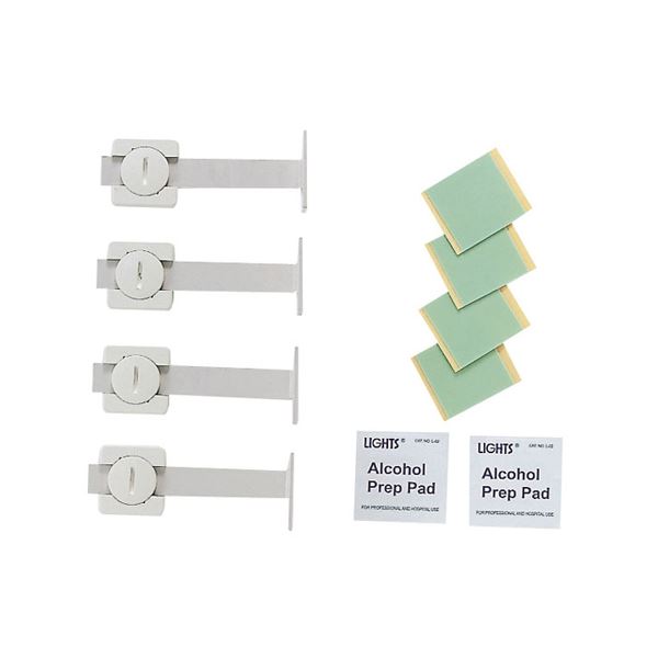 (まとめ)サンワサプライ 耐震ストッパーL型 QL-58(×2セット)