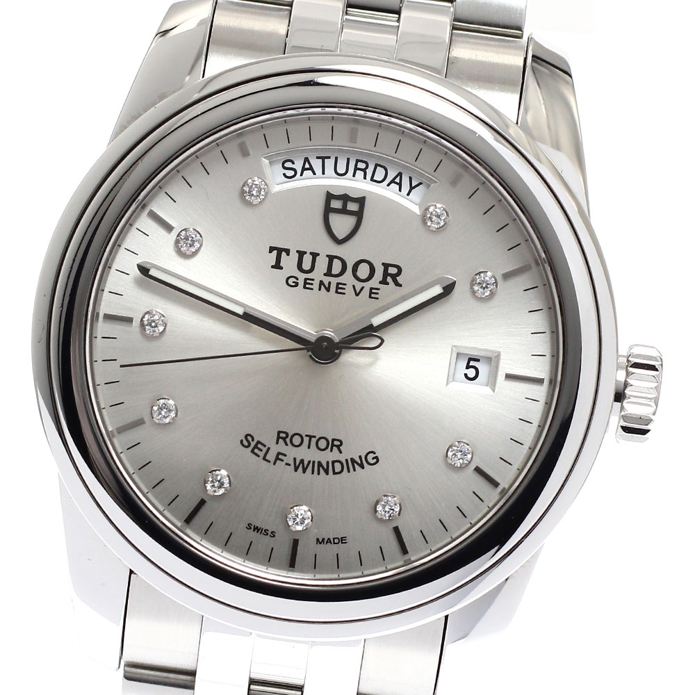 チュードル TUDOR 56000 グラマー デイトデイ 自動巻き メンズ 美品 保証書付き_933147【中古】