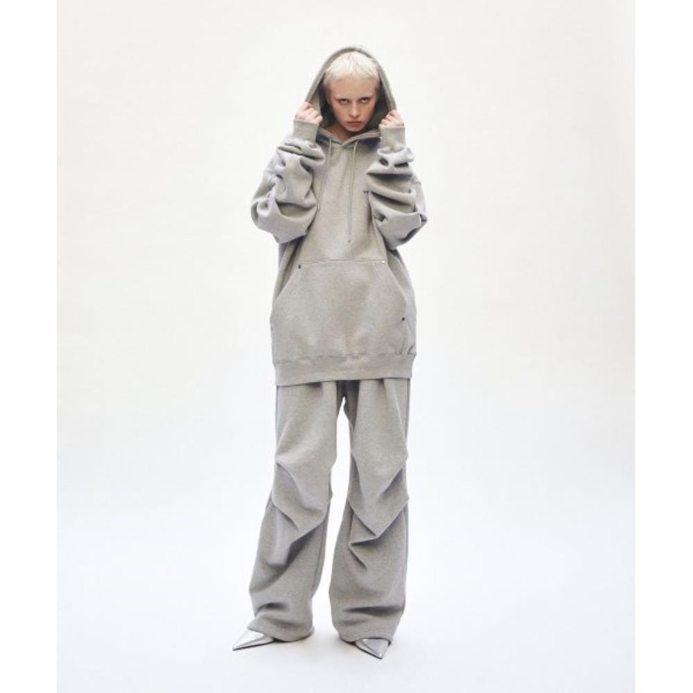 TREEMINGBIRD Rivet Sweat Setup Pants Gray TMB233PT405_